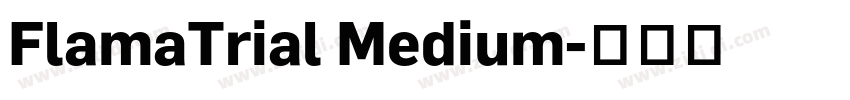 FlamaTrial Medium字体转换
